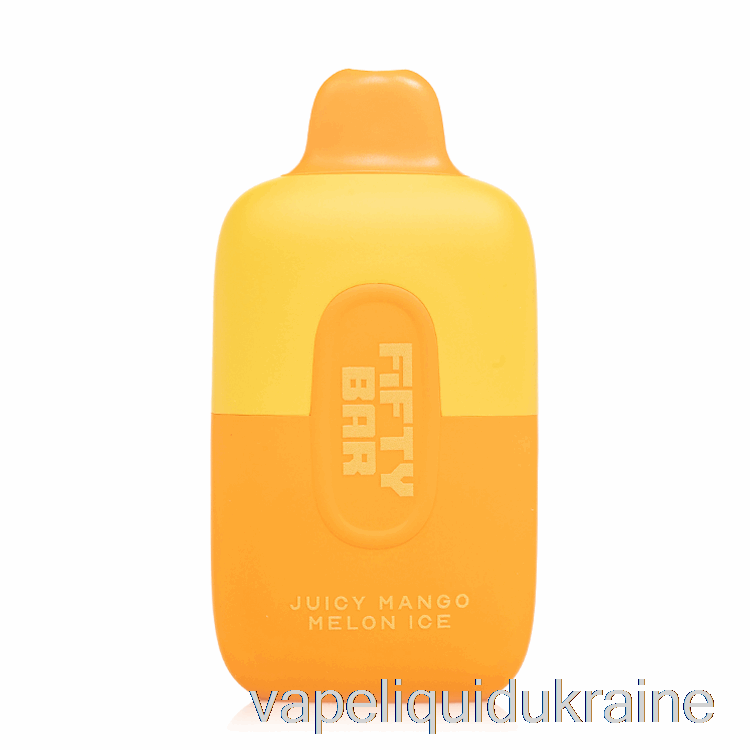 Vape Liquid Ukraine Fifty Bar 6500 Disposable Juicy Mango Melon Ice